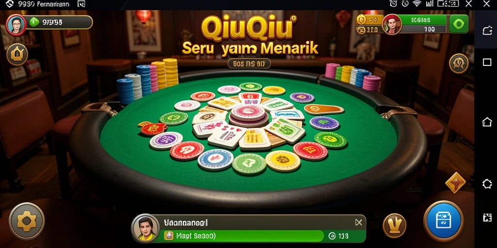 Tampilan gameplay menarik dari permainan QiuQiu 9939.
