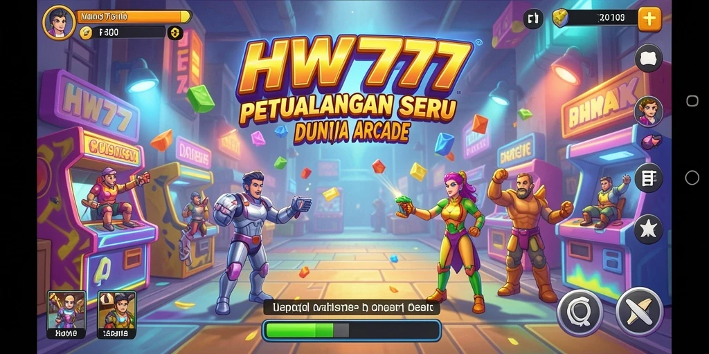 Gameplay seru HW777 yang penuh tantangan arcade.