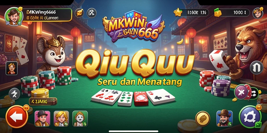 Tampilan gameplay QiuQiu yang seru dan menantang