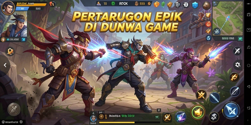 Screenshot RPOK menampilkan aksi pertarungan yang mendebarkan.
